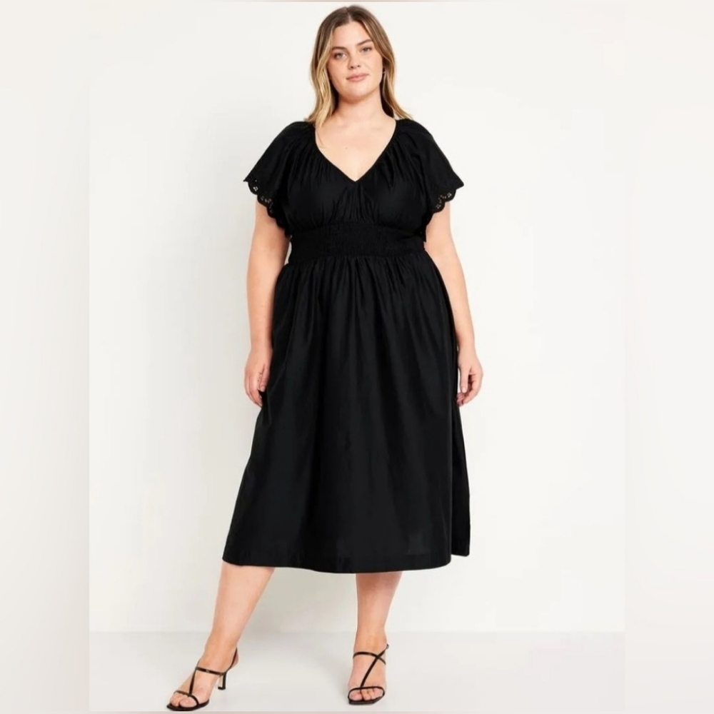 Old Navy black midi dress, size XXL